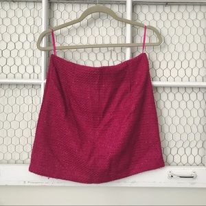 Knitted pink skirt